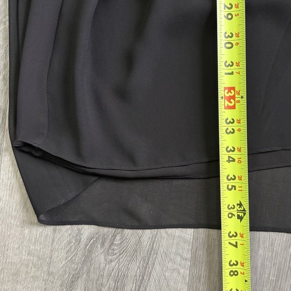 All Saints Cathea Dress Women Size 6 US, 38 EU Black Sleeveless Chiffon Drape - Picture 8 of 10